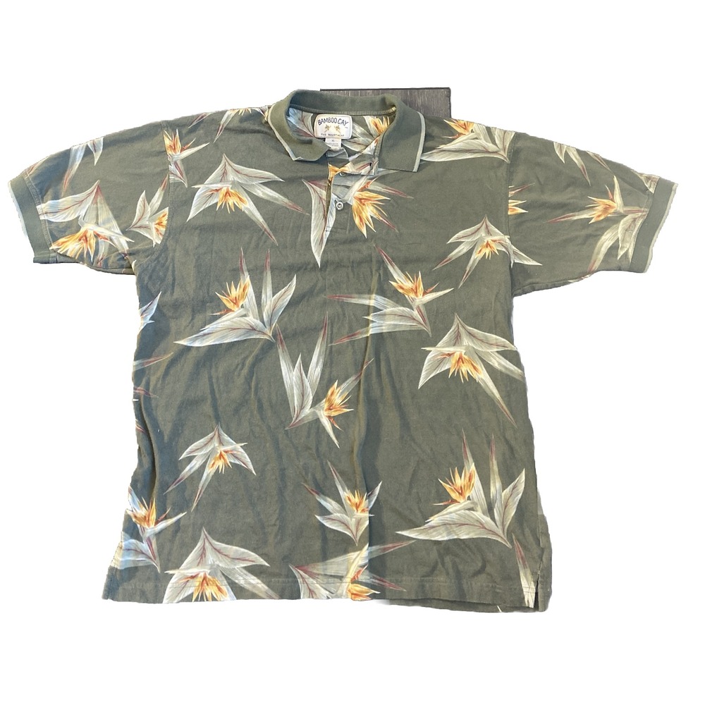 Bamboo Cay Shirt Men's XL Hawaiian Tropical Floral